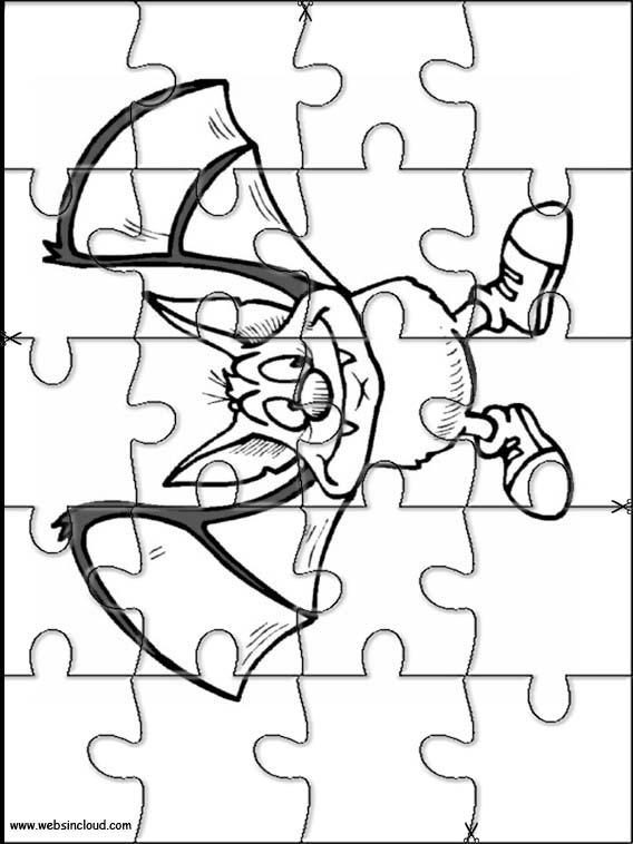 Printable Puzzles for kids Halloween 12
