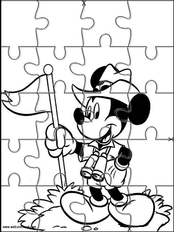 Mickey Mouse Printable Jigsaw Games 46