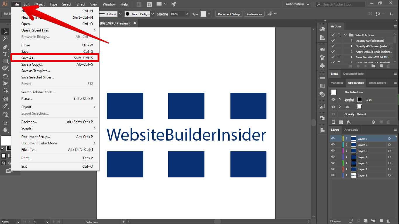 How do I save an Illustrator file as a high quality PDF