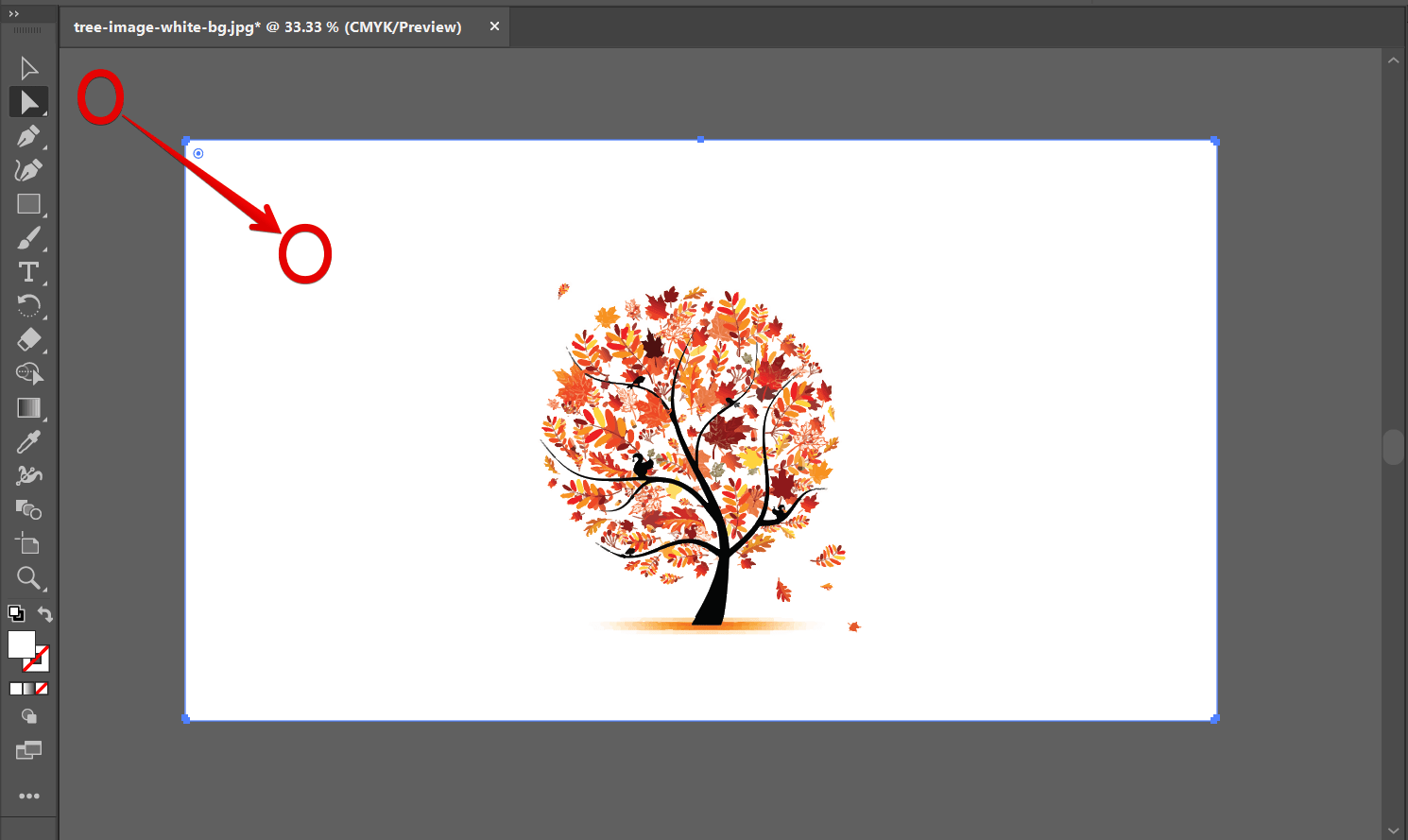How do I remove the white background from an image in Illustrator