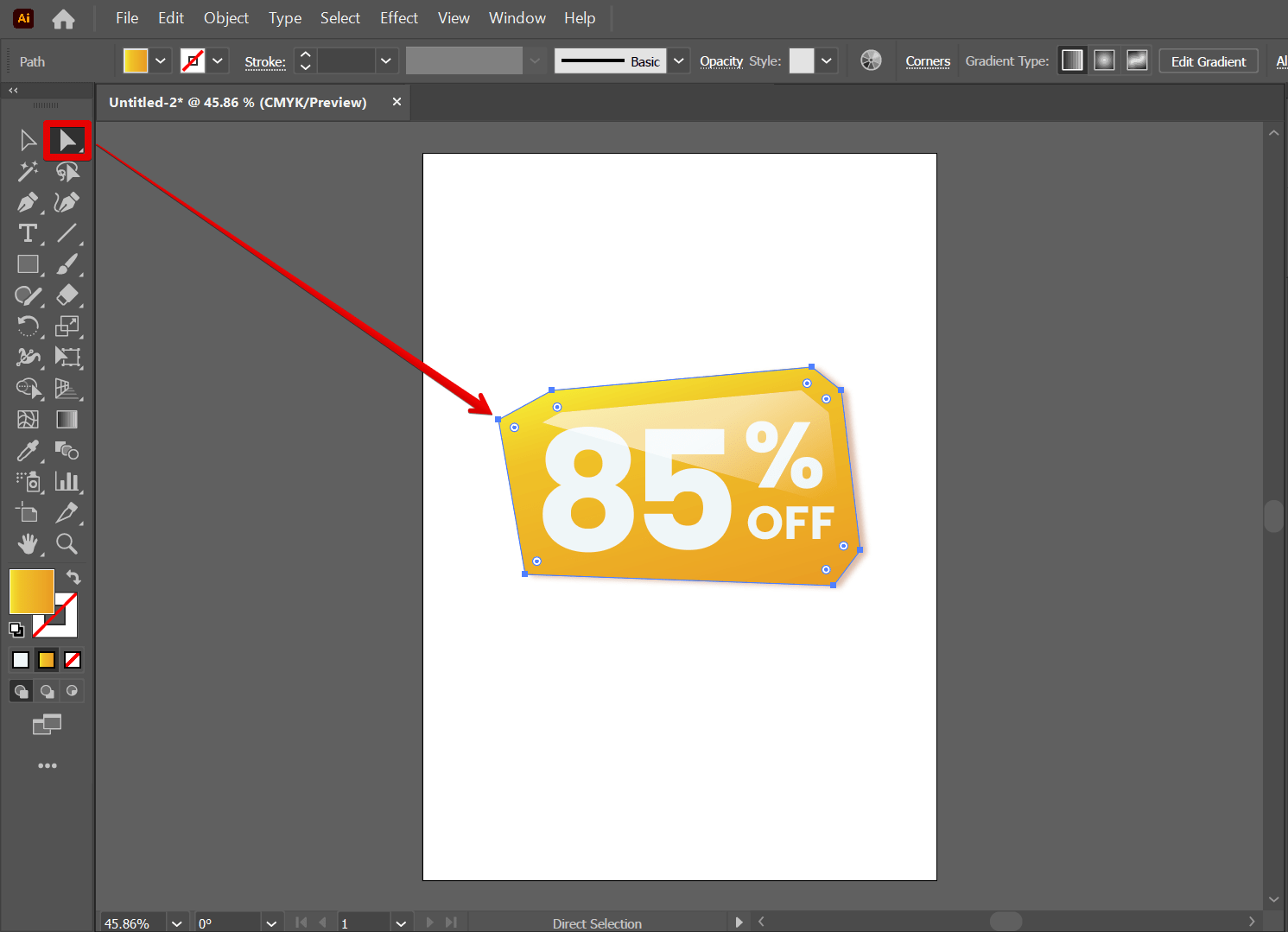 How do I fix the move tool in Illustrator?
