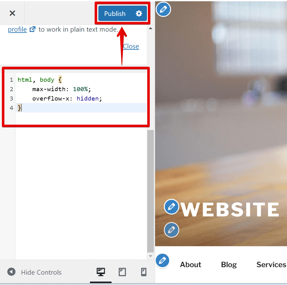 How do I stop horizontal Elementor scrolling?