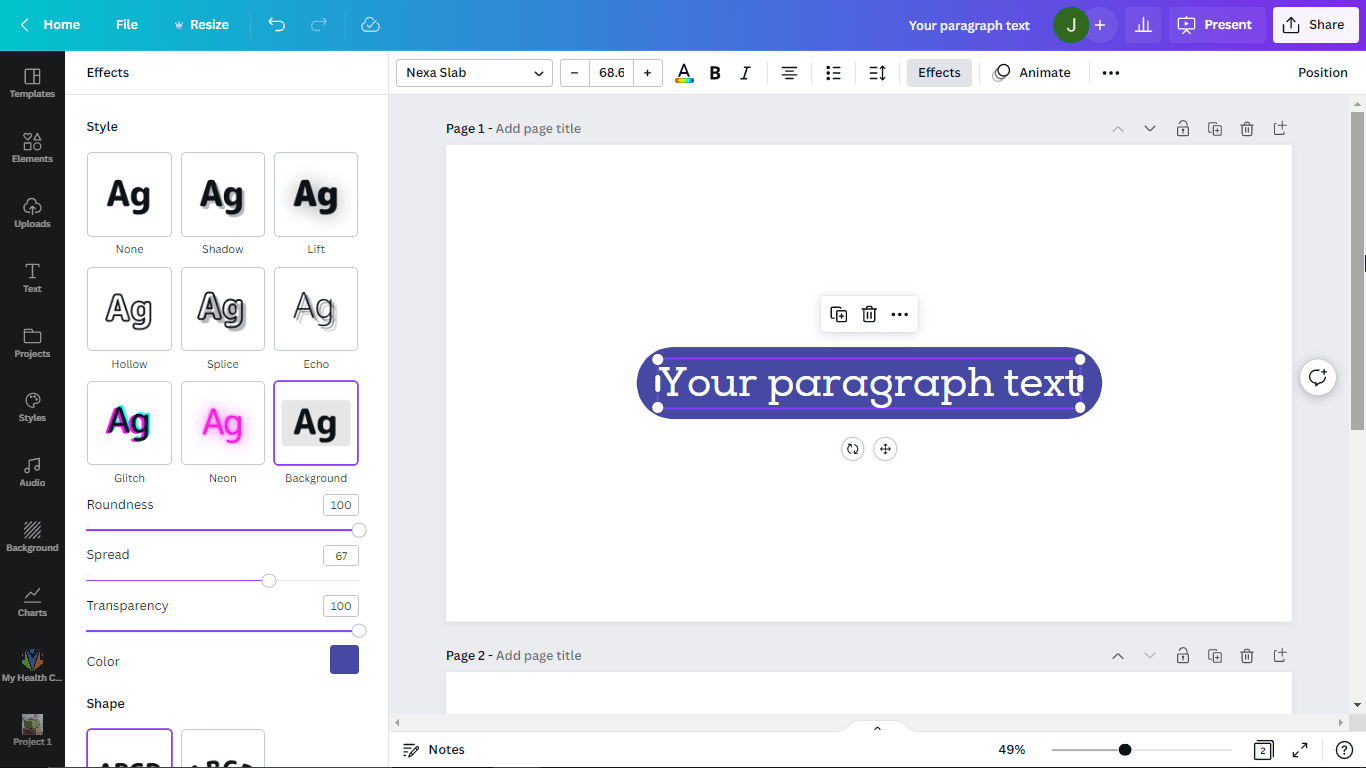 How Do You Fill a Text Box in Canva?