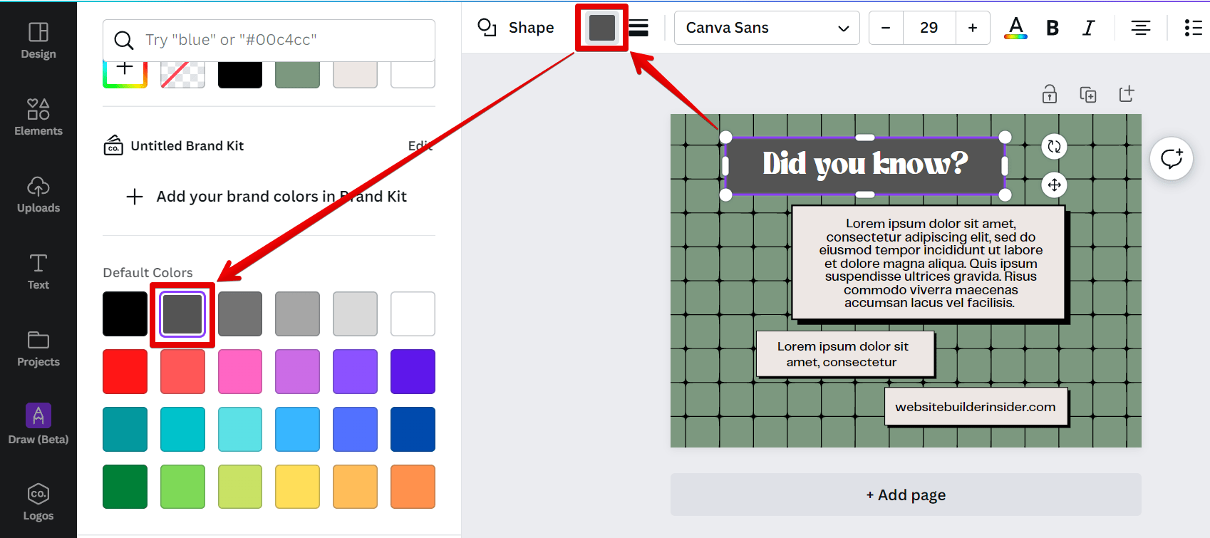 How Do You Add a Background to Text in Canva?