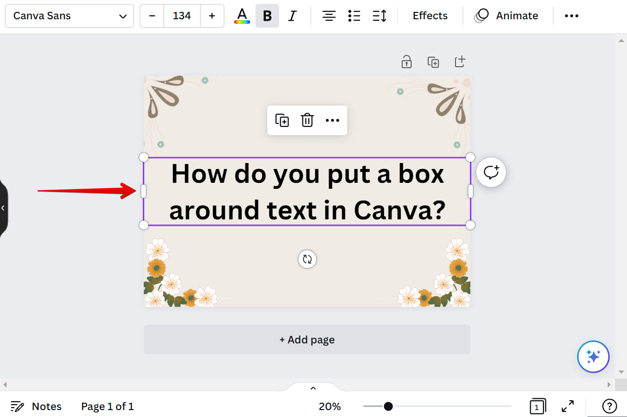 How Do You Put a Box Around Text in Canva?