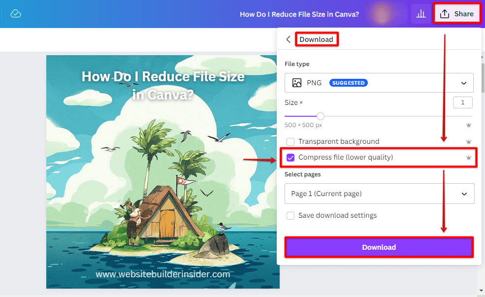 How Do I Reduce File Size in Canva?