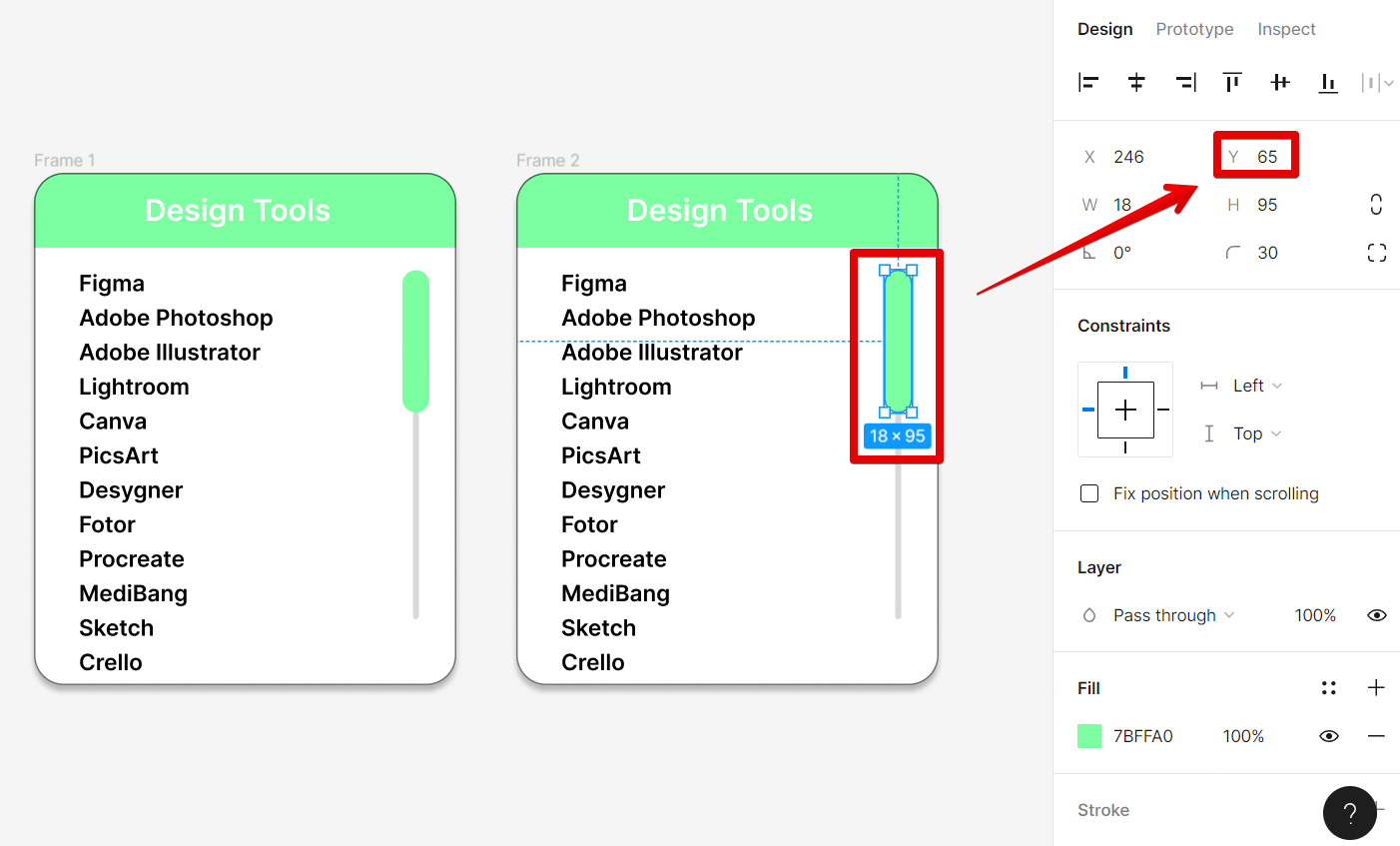 How Do I Add a Scroll Bar in Figma?