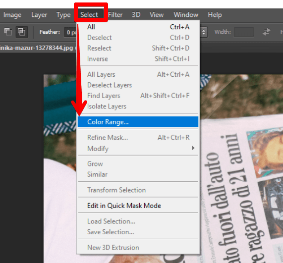 How Do You Select All of One Color in