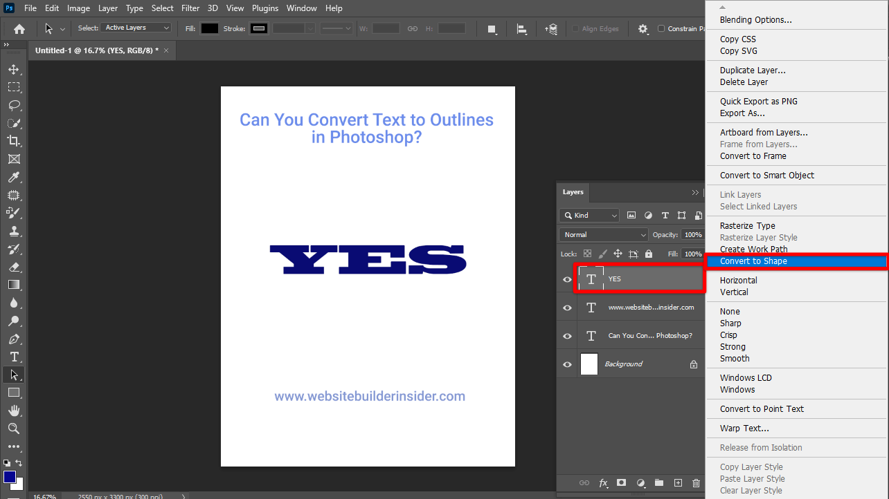 Can You Convert Text to Outlines in