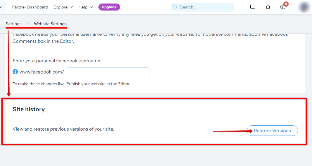 How Do I Reset My Wix site?