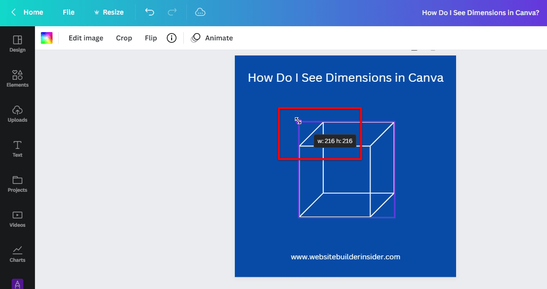 How Do I See Dimensions in Canva?