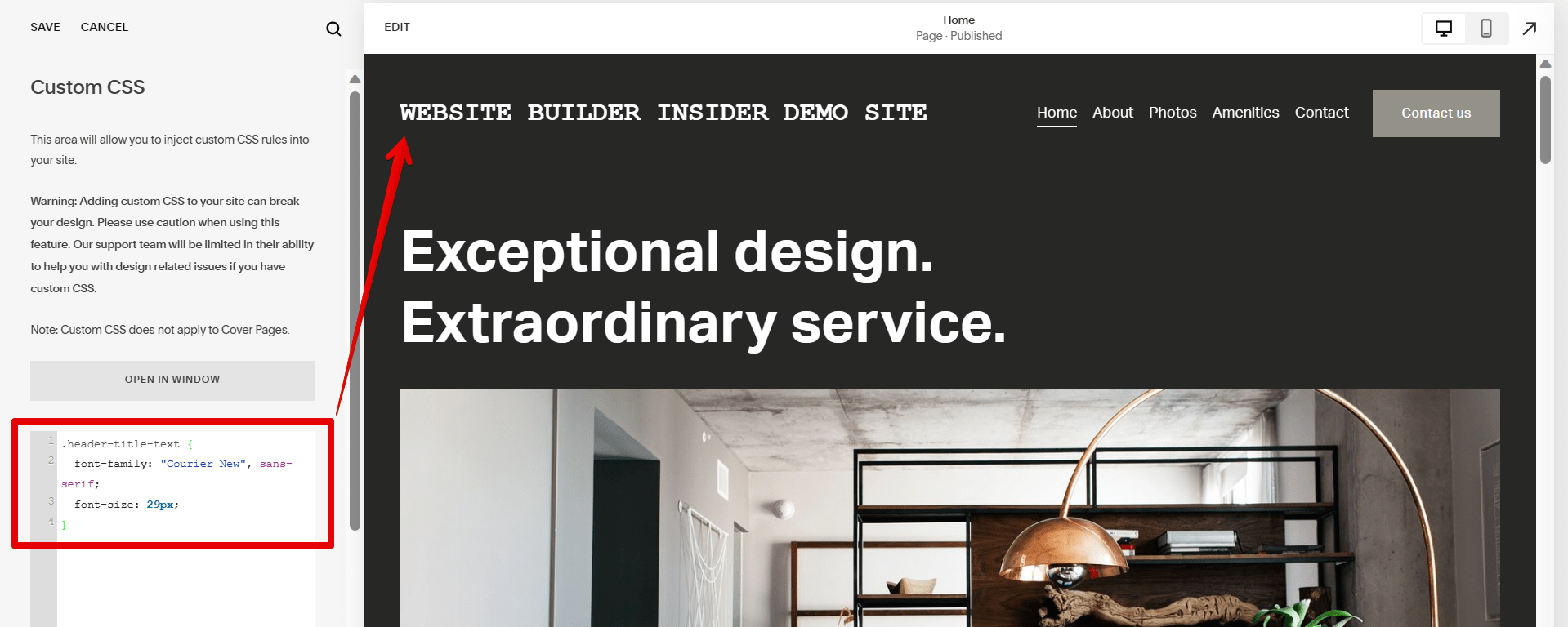 How Do I Change the Header Font in Squarespace?