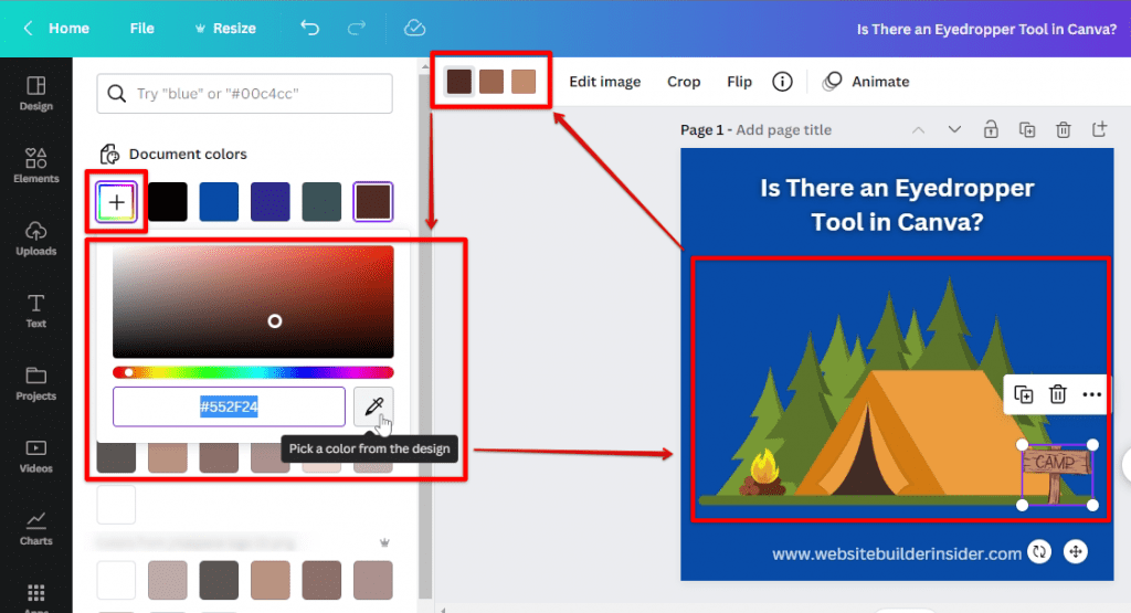 Is There an Eyedropper Tool in Canva?