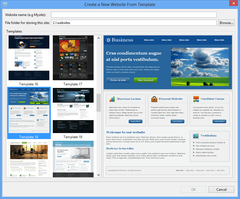 Website Realizer Software Screenshots
