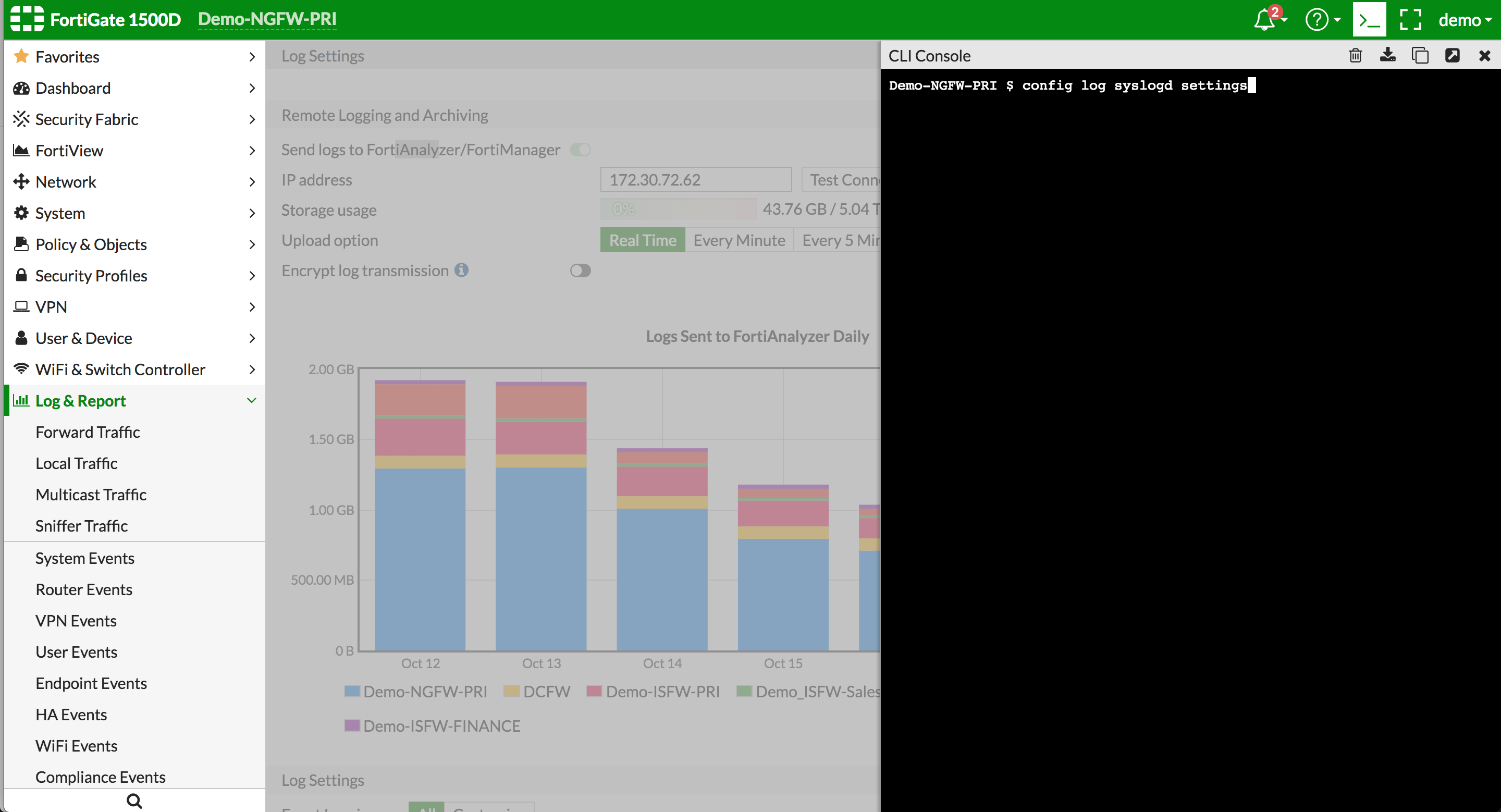 How To Configure Fortigate Logging and Reporting