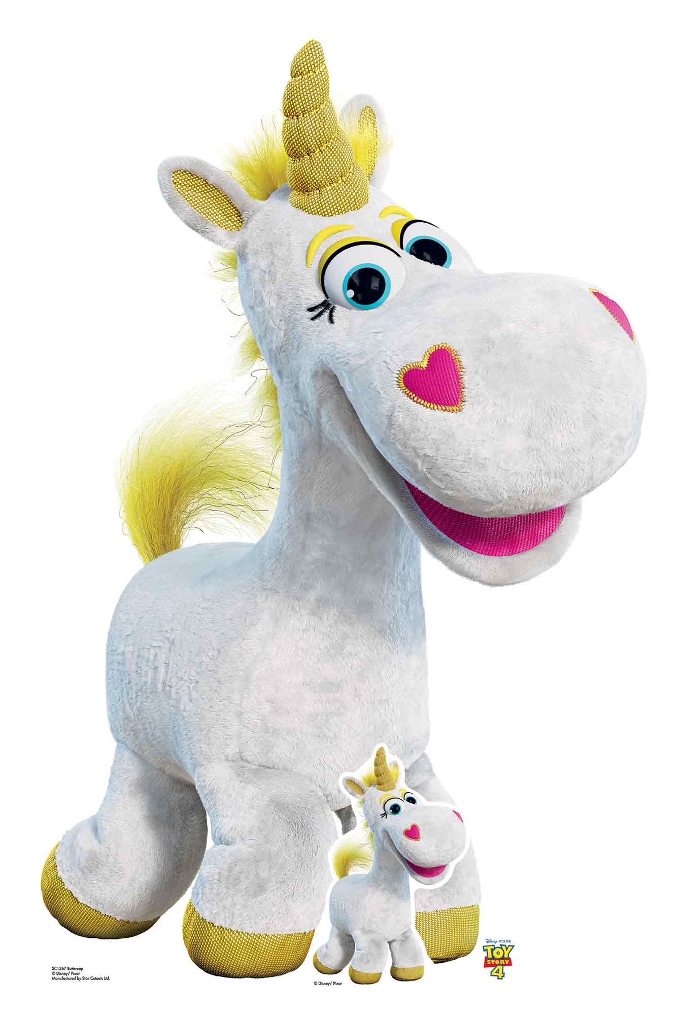 Buttercup Unicorn Toy Story 4 Official Disney Cardboard Cutout with
