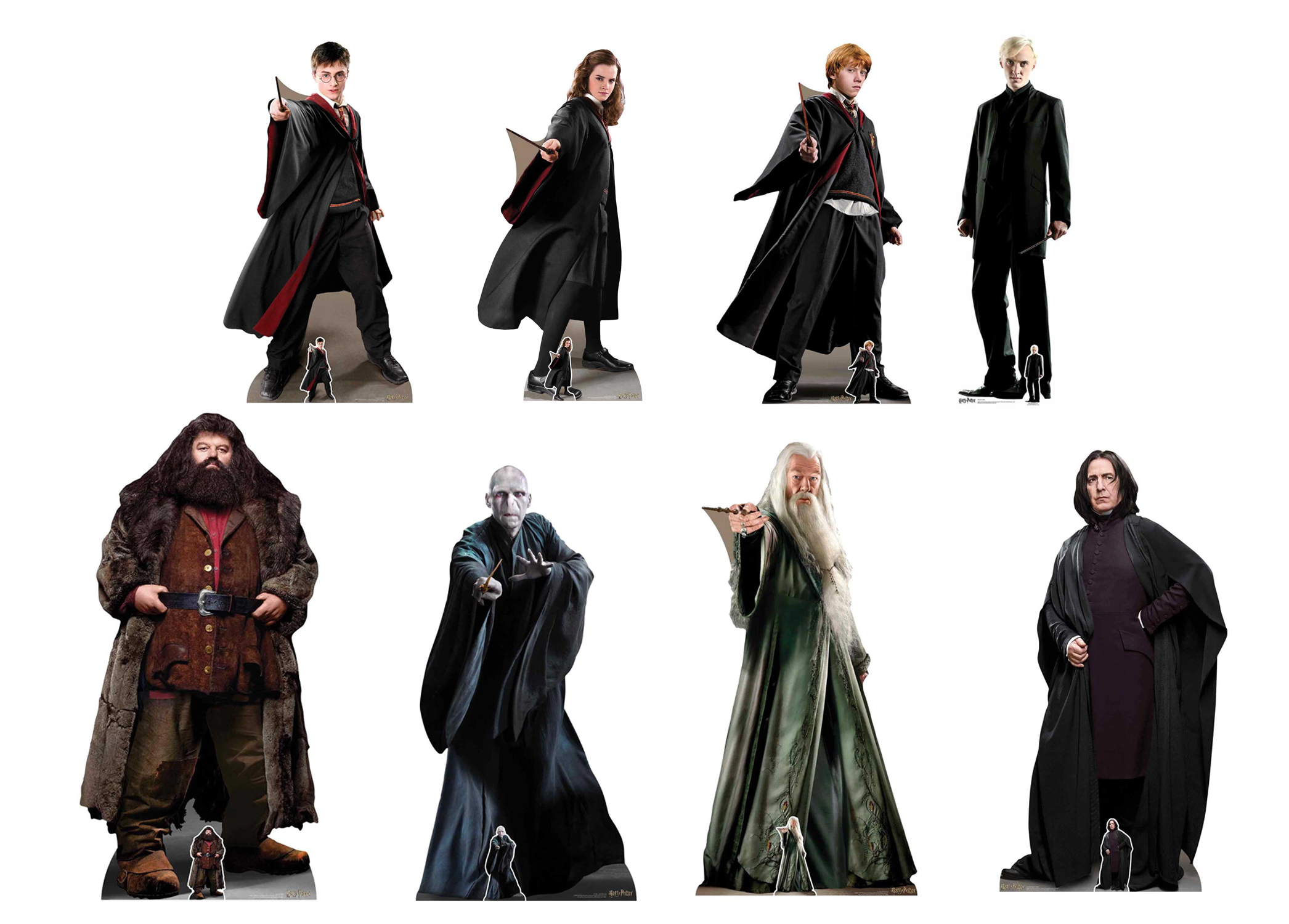 Harry Potter Lifesize & Mini Official Cardboard Cutout Collection Set
