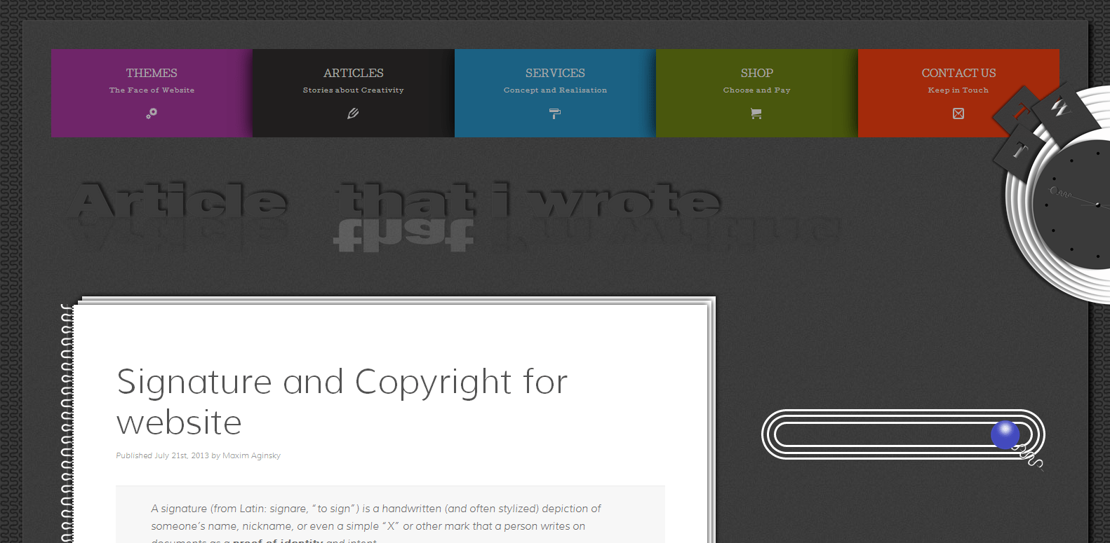 Black and White or Color header — WebTalkTo version 9