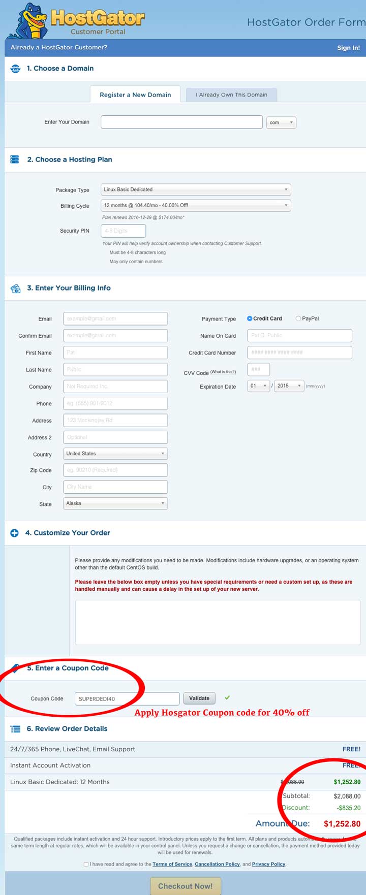 40 Off Hostgator Dedicated Server Coupon code