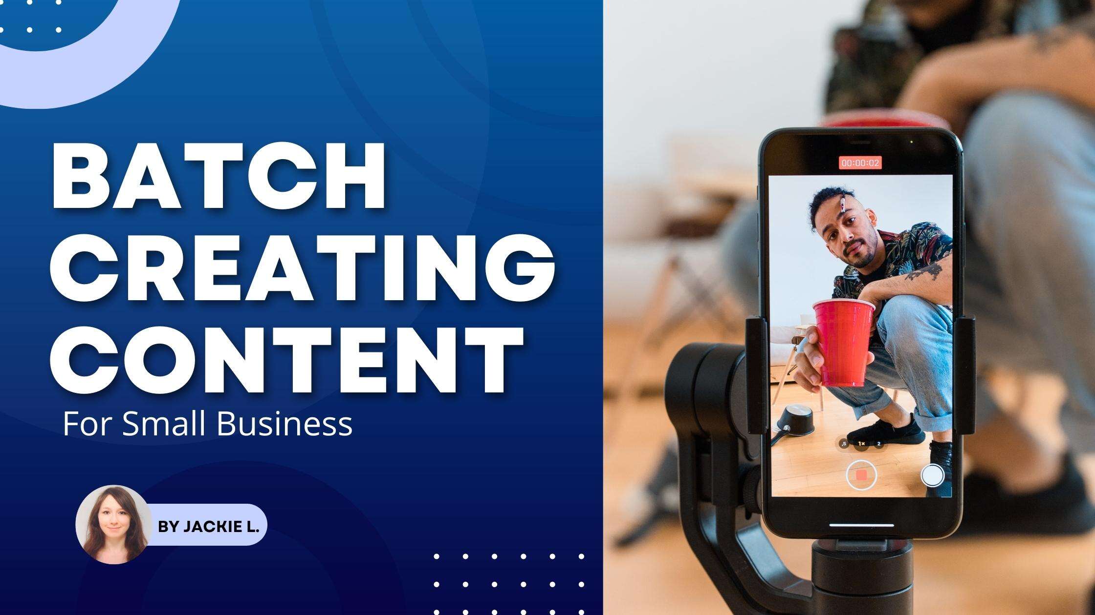 Batch Creating Content for Small Business Houston  Design