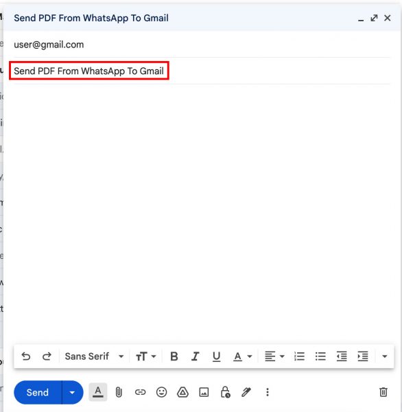 Email PDFs From WhatsApp VIA Gmail Guide) TipsTech