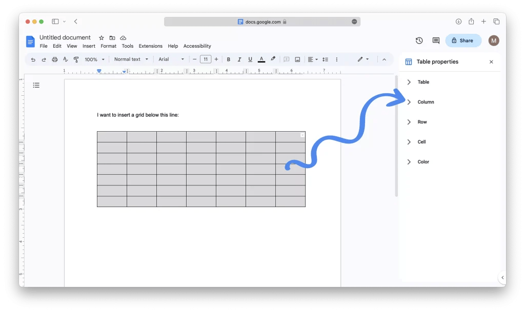 Creating Grids In Google Docs (StepByStep Guide) WebTipsTech