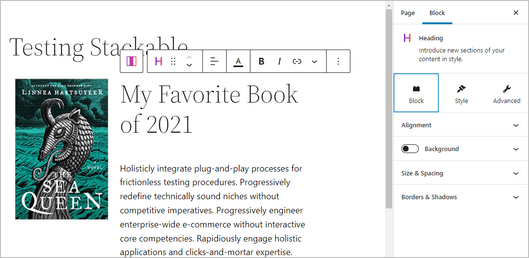 Kadence and Stackable Gutenberg Blocks Comparison TNG