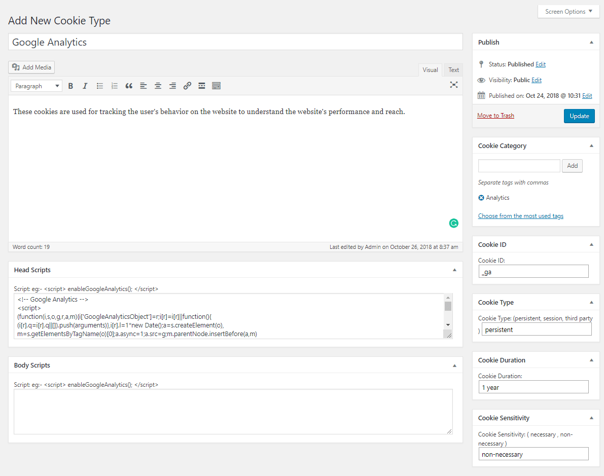 Guide to use GDPR Cookie Scanner Toffee