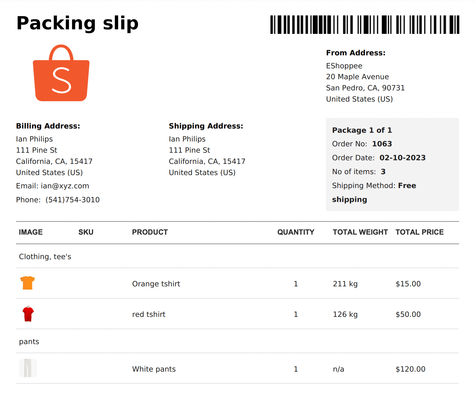 How to customize Packing Slips in Toffee