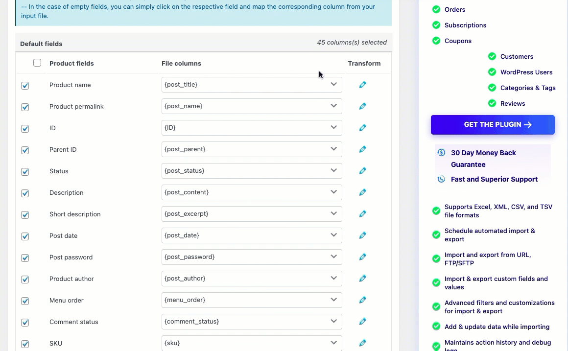 How to Update Product Field Values in Bulk During Import? WebToffee