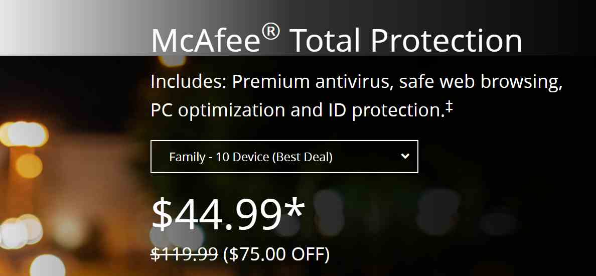 McAfee Coupons and Promo Codes $110 off PCMag