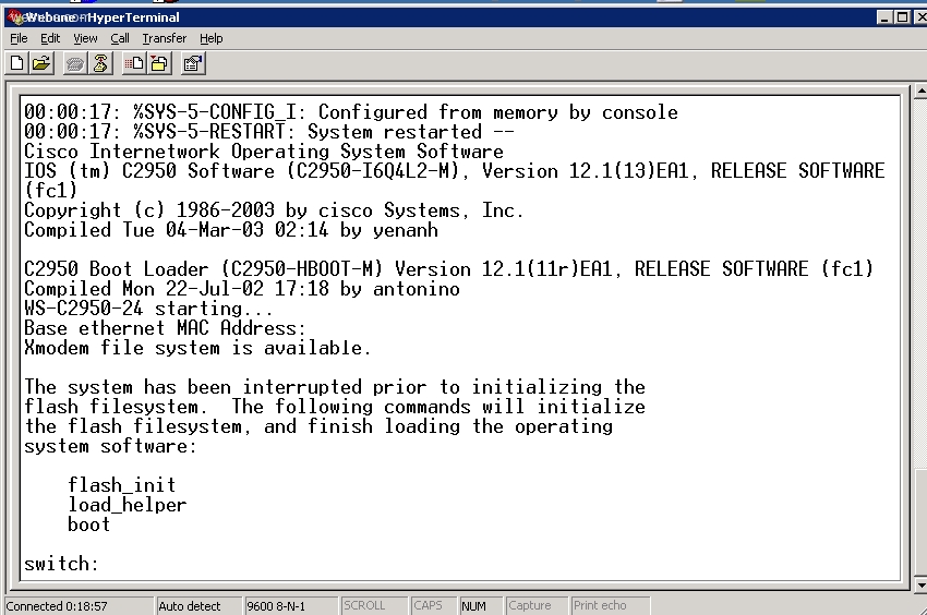 How To Set A Cisco 2950 Switch To The Factory Defaults
