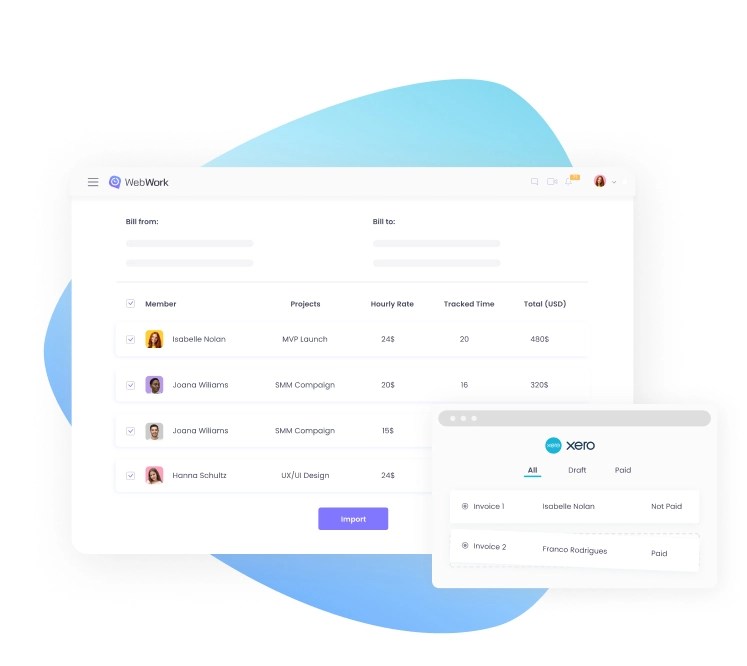 Xero Integration Work Time Tracker