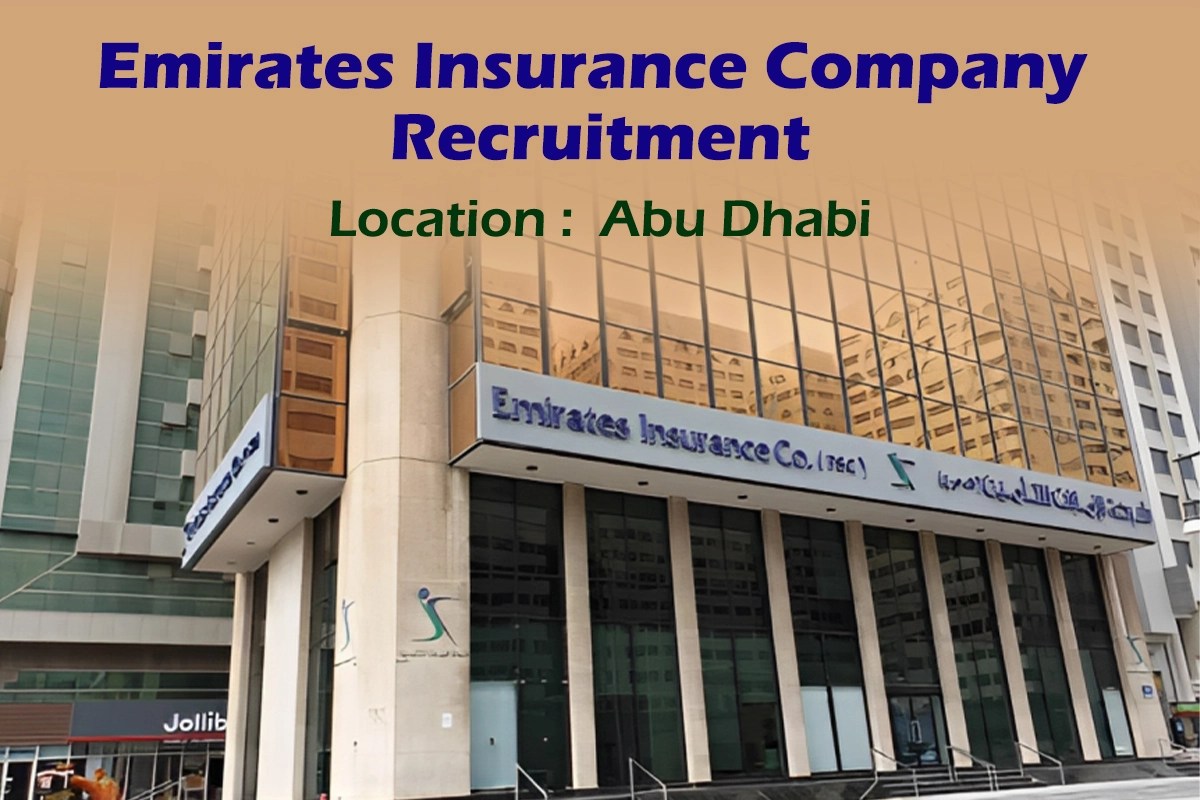 Emirates Insurance Company is recruiting at Abu Dhabi