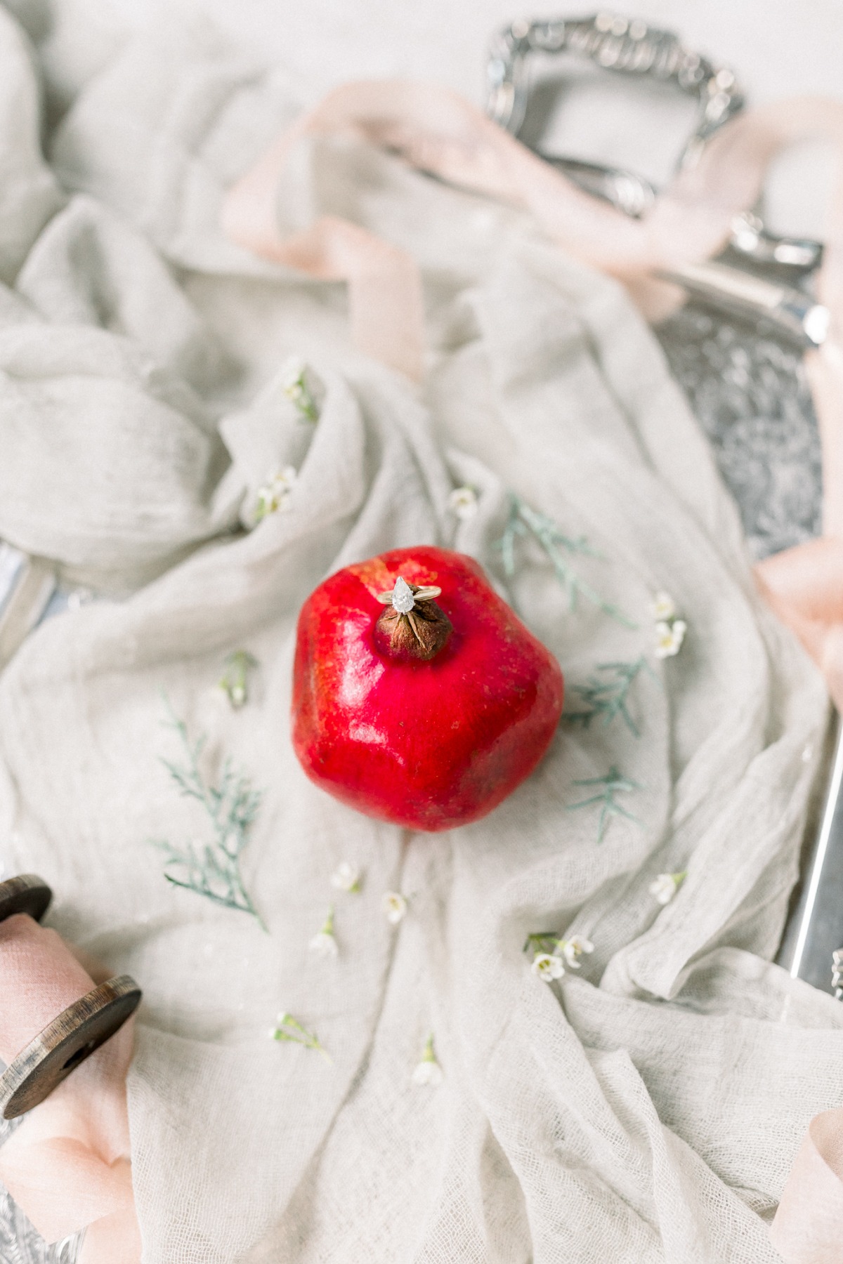 Boho Romance Winter Wedding Inspiration in Blush and Red