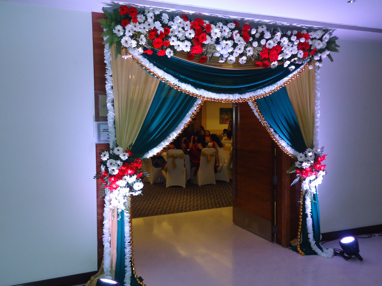 Goan Hindu Wedding Hall Decoration Shelly Lighting