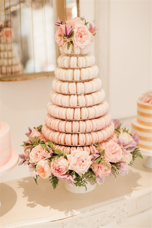 18 Sweet Macaroon Wedding Cake Ideas to Dazzle Your Guests