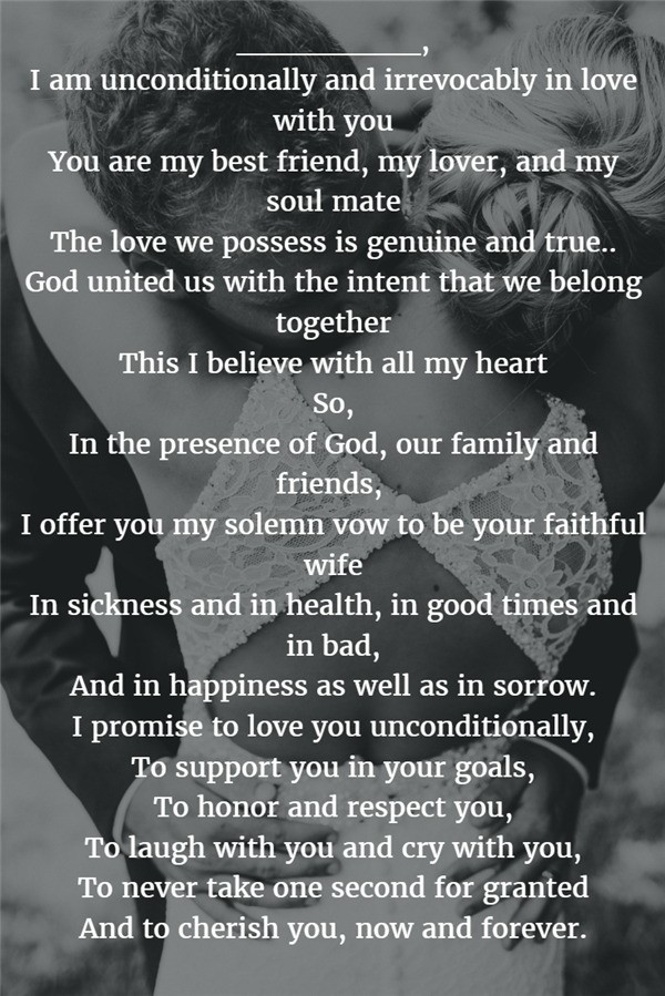 22 Examples About How to Write Personalized Wedding Vows Page 2