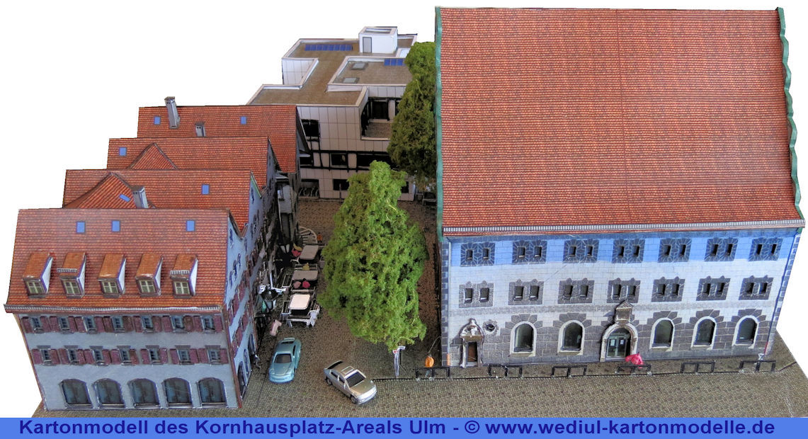 wediul Kartonmodelle Kornhausareal in Ulm/Donau