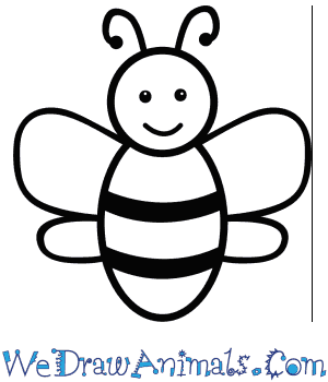 How To Draw A Simple Bee For Kids
