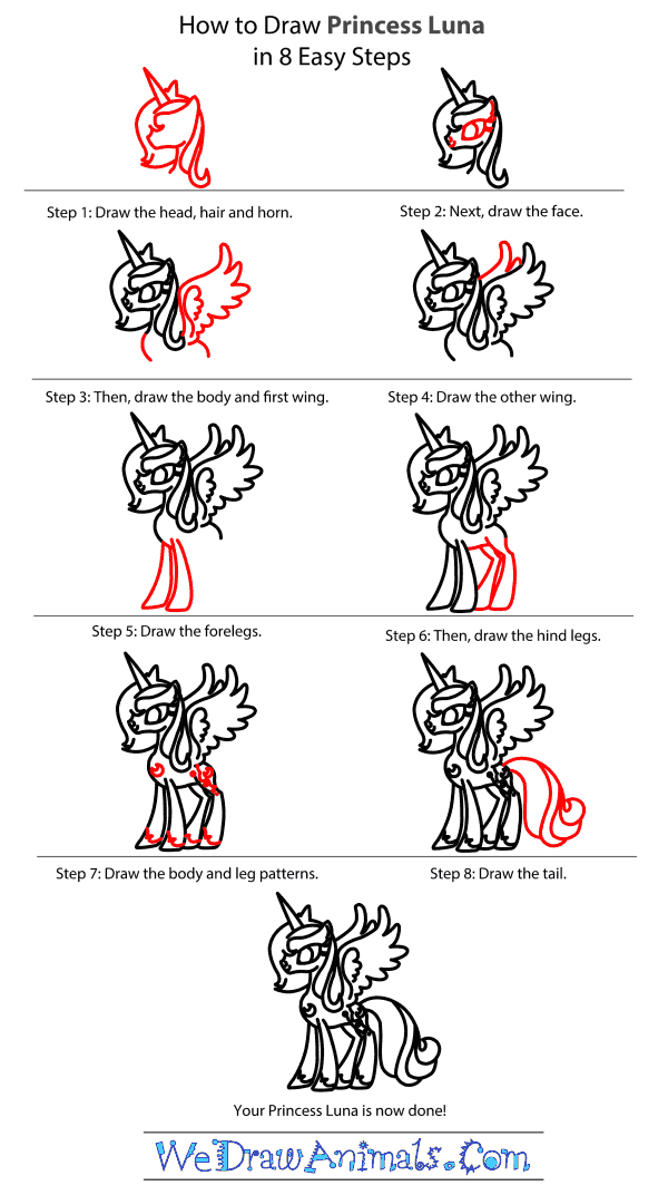 How to Draw Princess Luna From My Little Pony