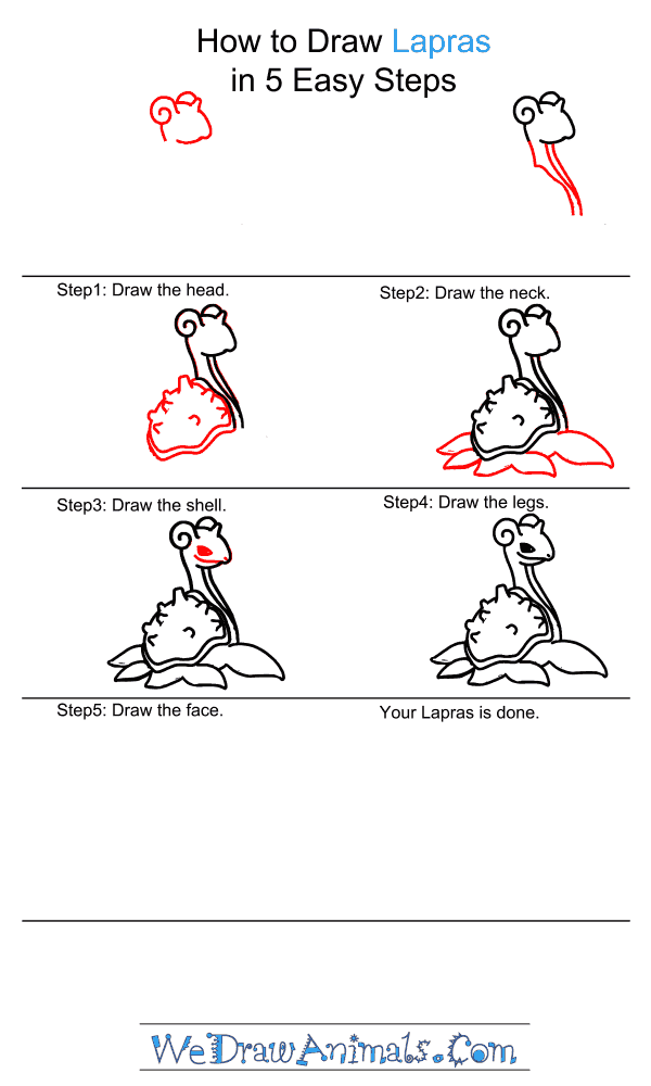 How to Draw Lapras Pokemon