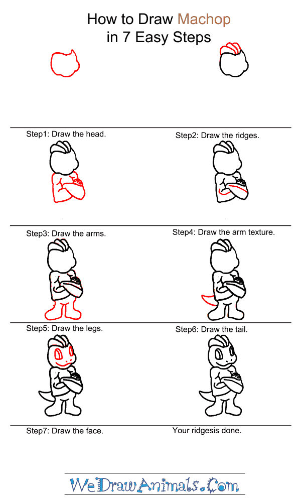 How to Draw Machop Pokemon