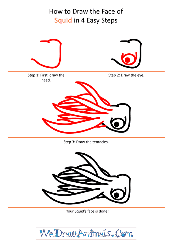 How to Draw a Squid Face