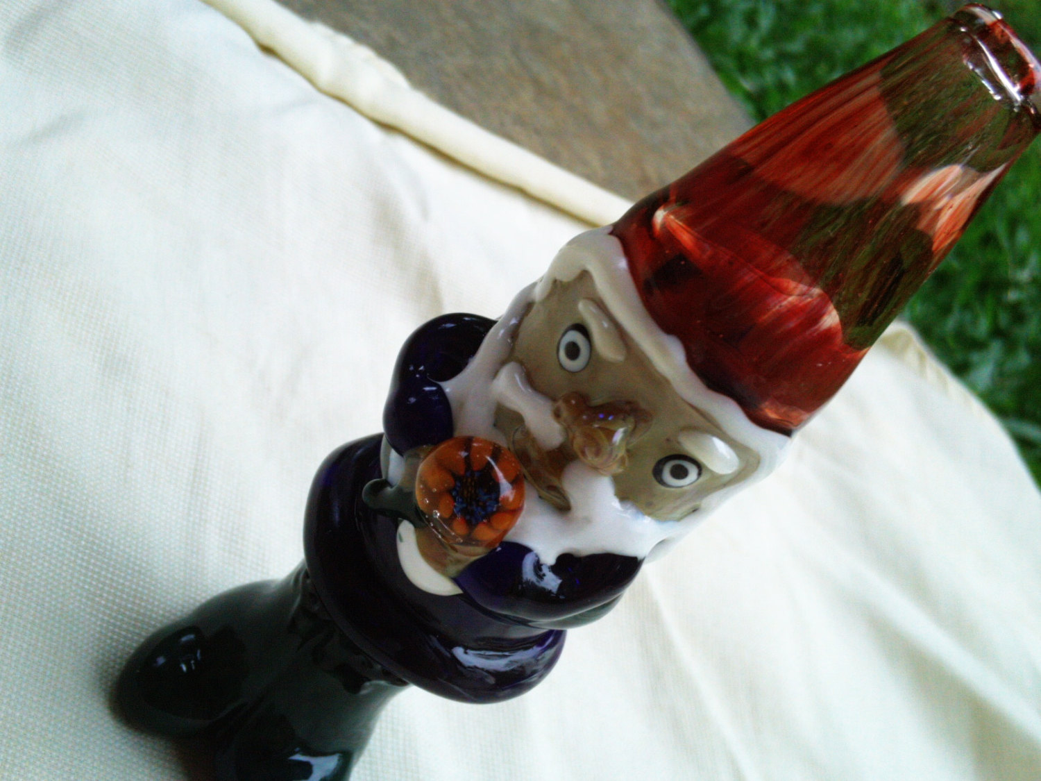 Piece of the Week Smoking Garden Gnomes Chillum and Pipe Weedist