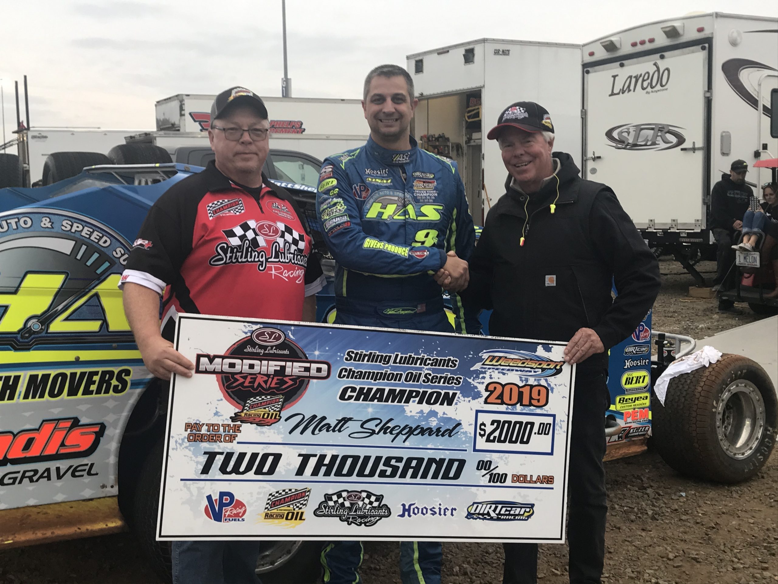 Sheppard Scores 2,000 as Stirling Lubricants/Champion Oil Mod Series