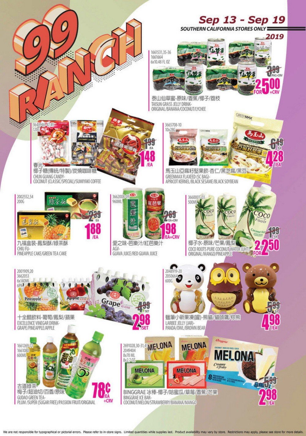 99 Ranch Market Weekly Ad Sep 13 Sep 19, 2019