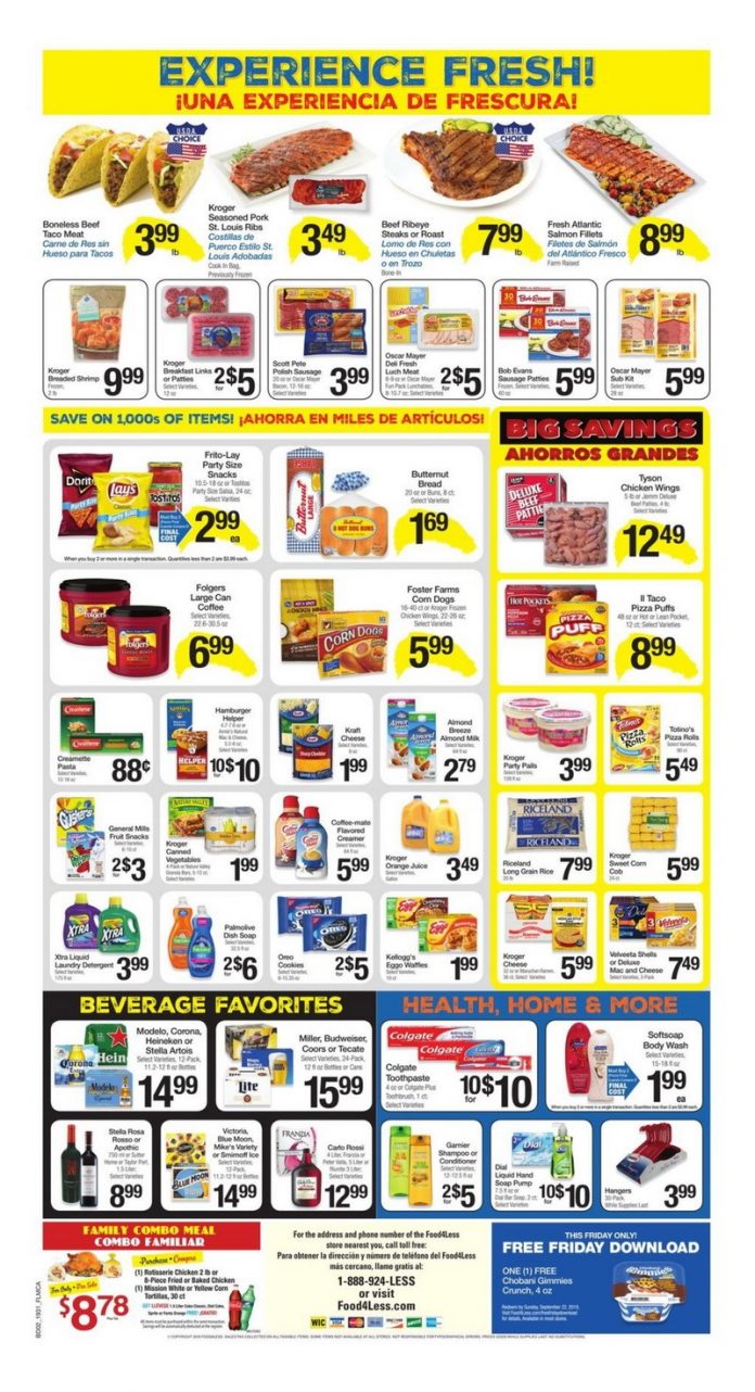 Food 4 Less Weekly Ad Sep 04 Sep 10, 2019