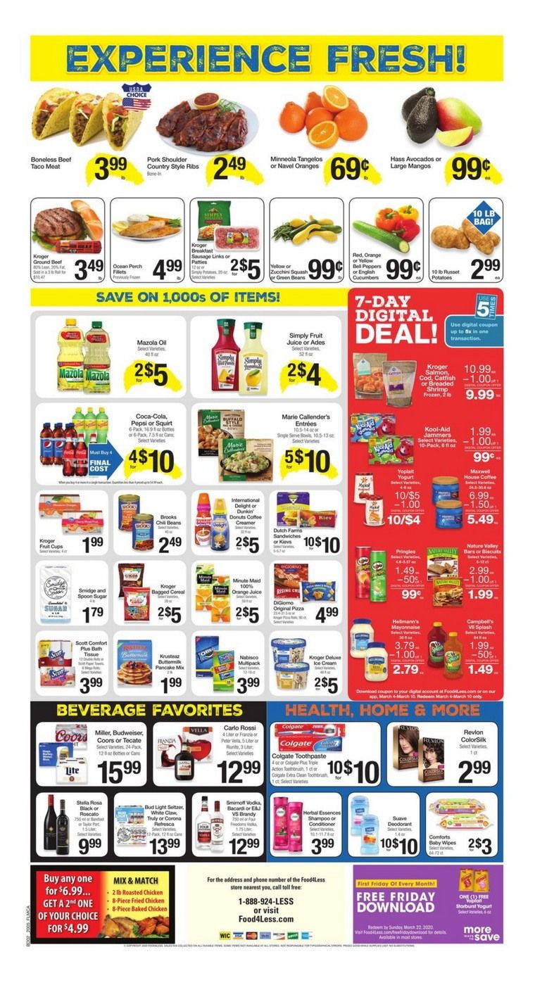 Food 4 Less Weekly Ad Mar 04 Mar 10, 2020