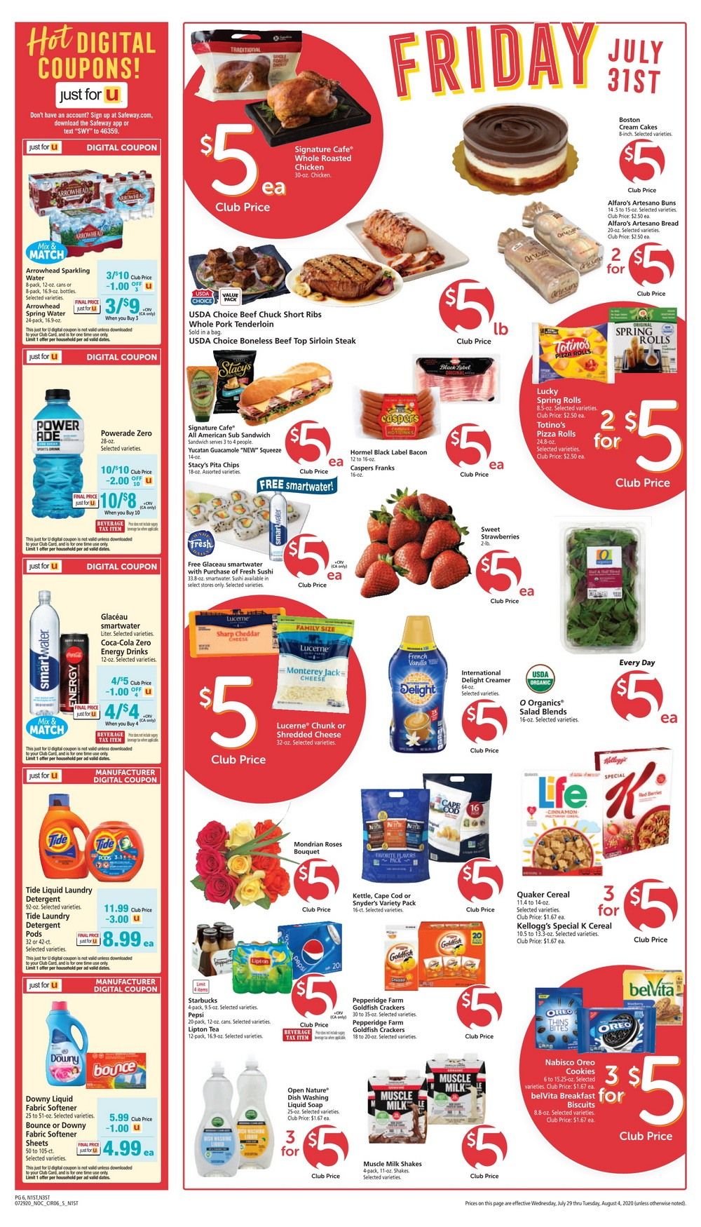 Safeway Weekly Ad July 29 Aug 04, 2020